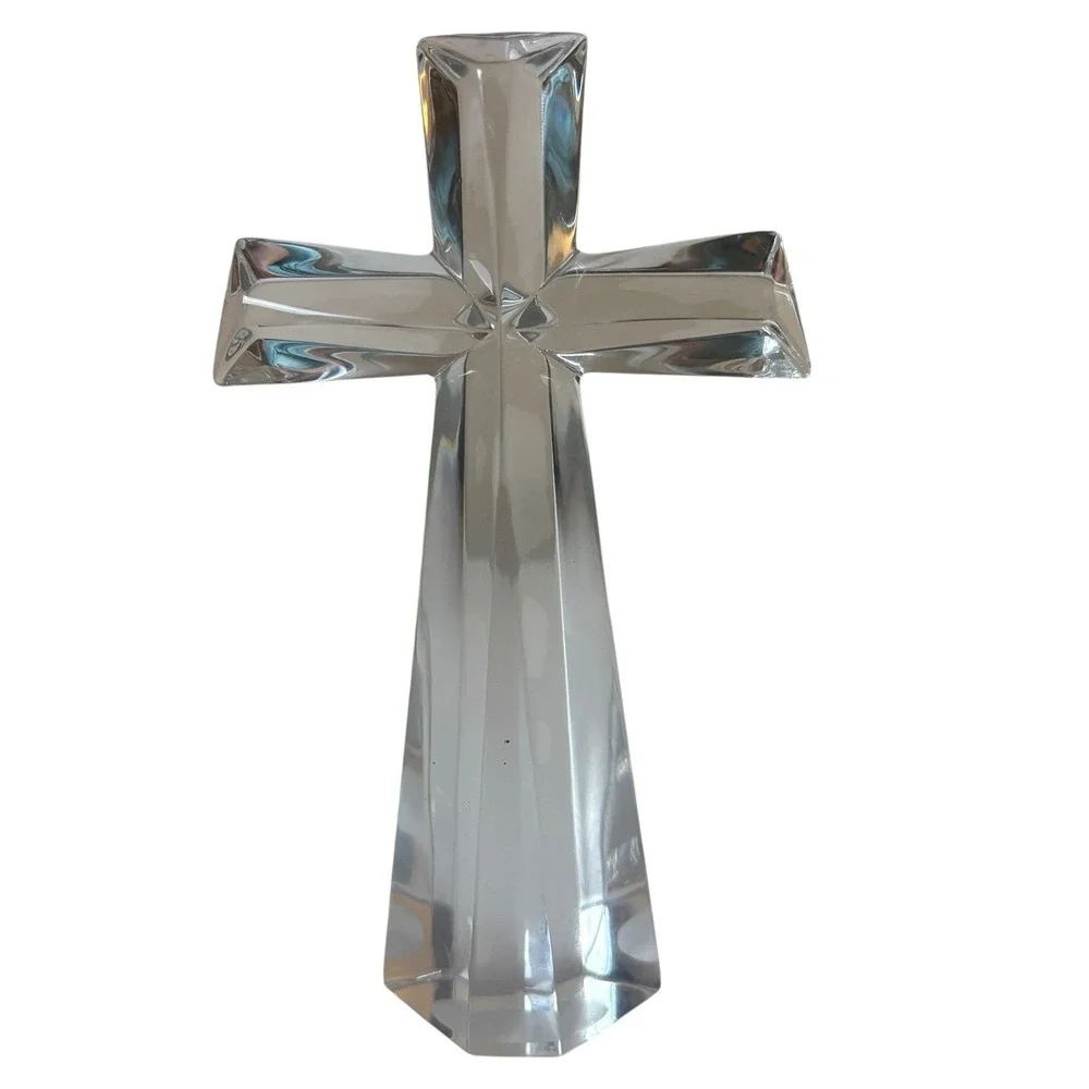 Crystal Cross Modern Design 24% Lead Bohemian Crystal